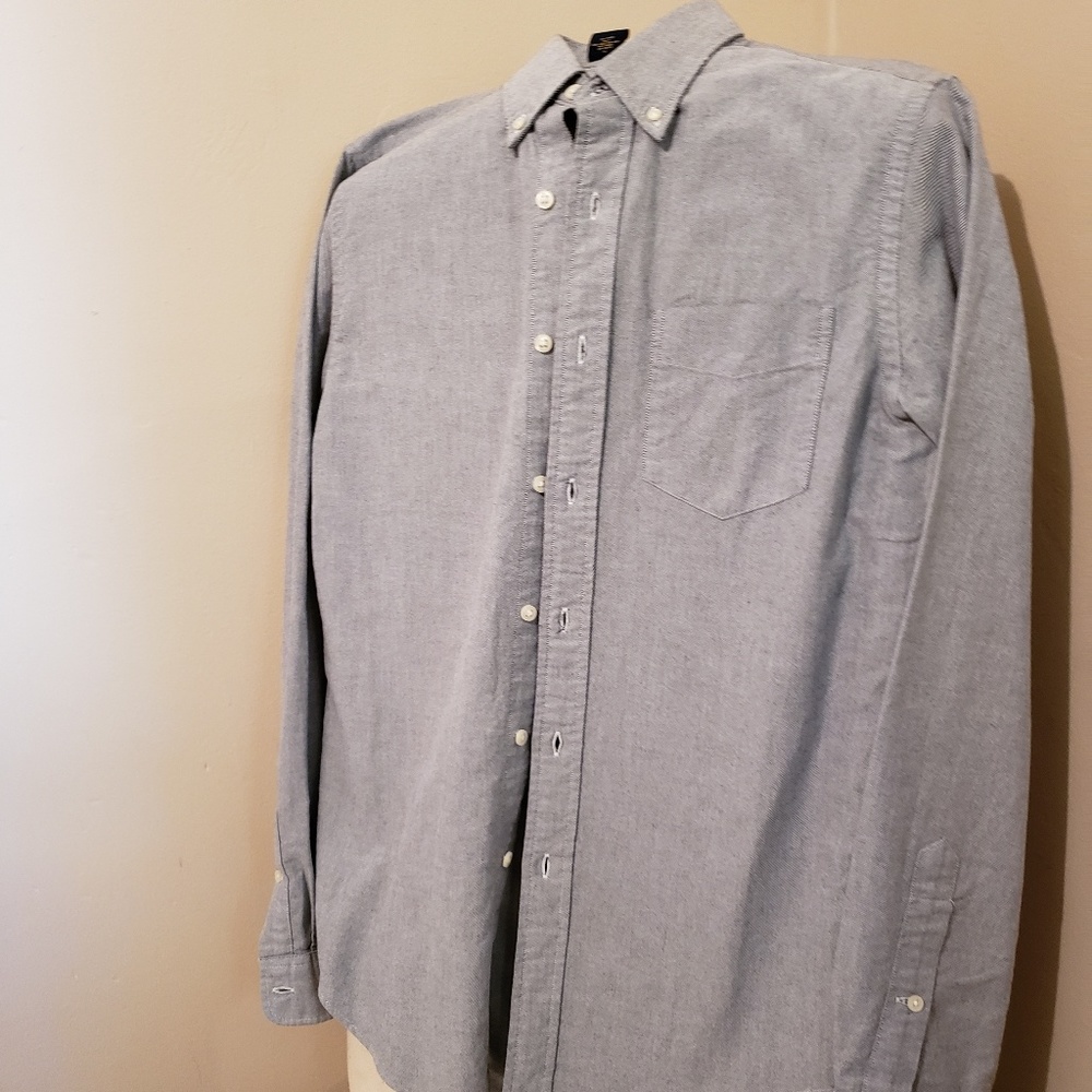 Grey Ralph Lauren Rugby Button Up Shirt